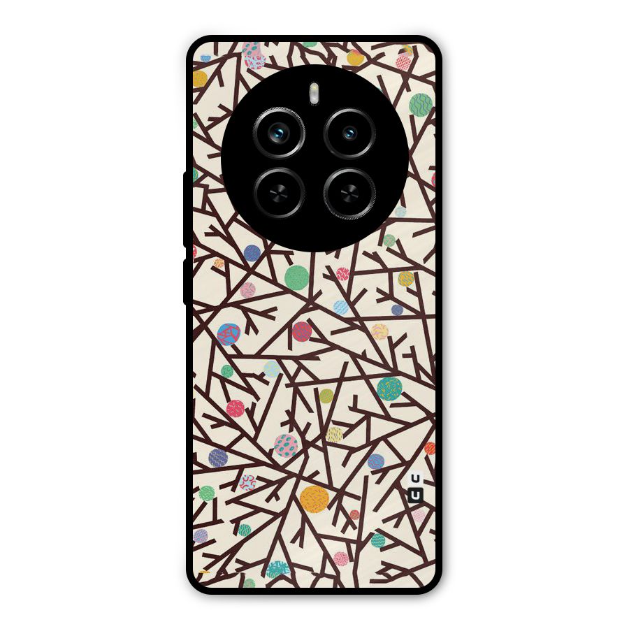 Stem Pattern Metal Back Case for Realme P1 Pro