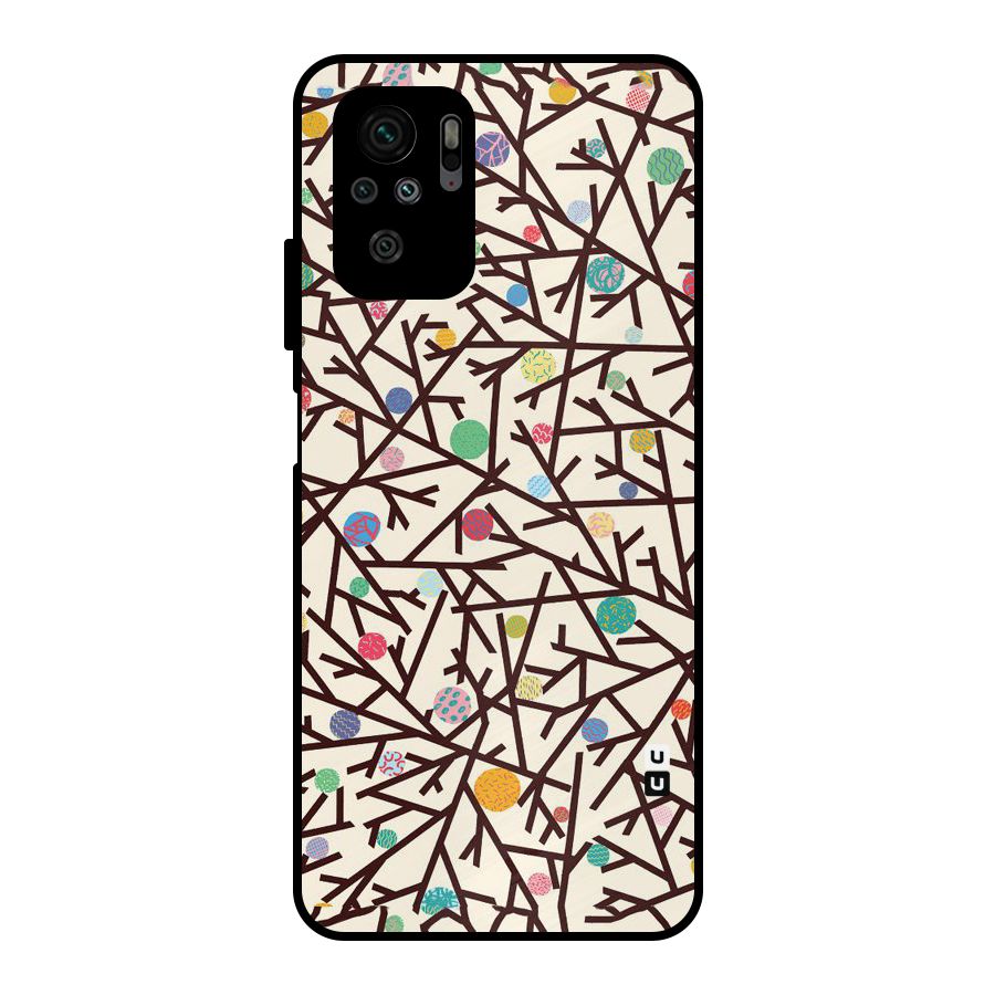 Stem Pattern Metal Back Case for Redmi Note 10S