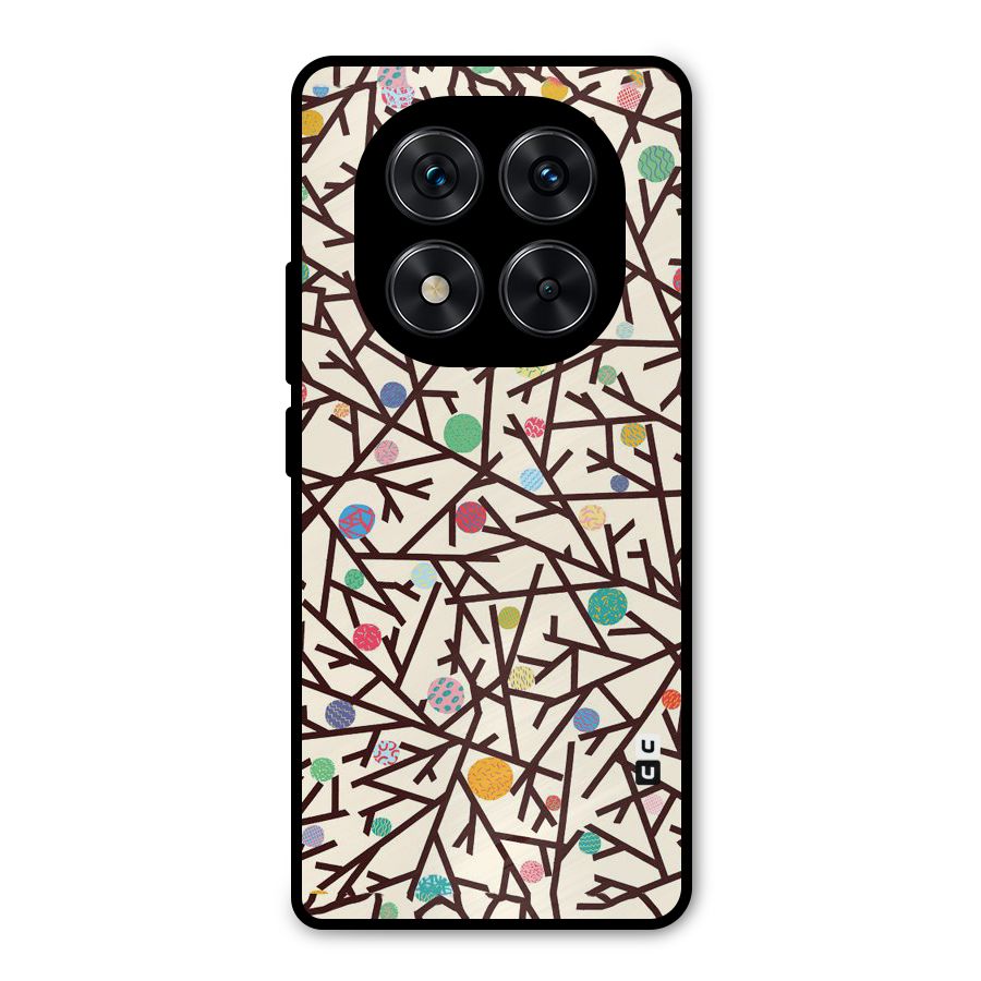 Stem Pattern Metal Back Case for Redmi Note 14 Pro 5G