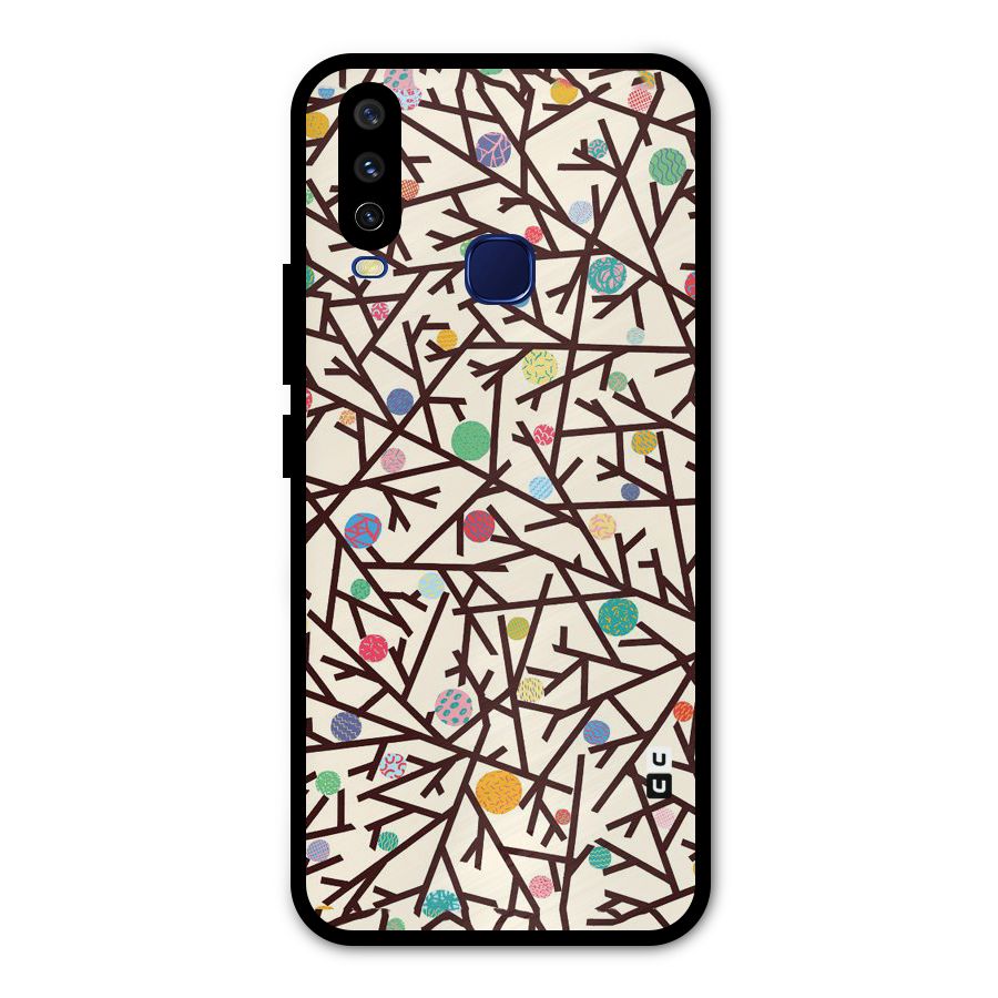 Stem Pattern Metal Back Case for Vivo V17