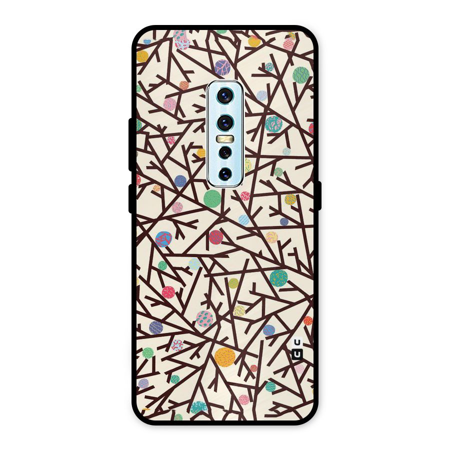 Stem Pattern Metal Back Case for Vivo V17 Pro