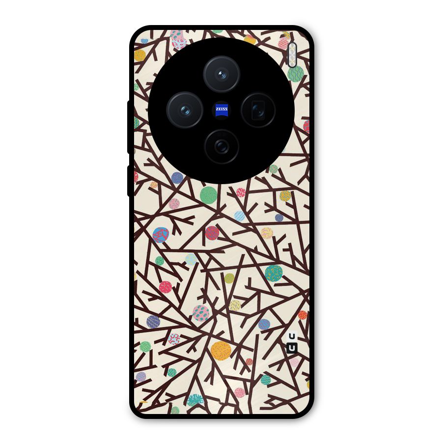 Stem Pattern Metal Back Case for Vivo X200