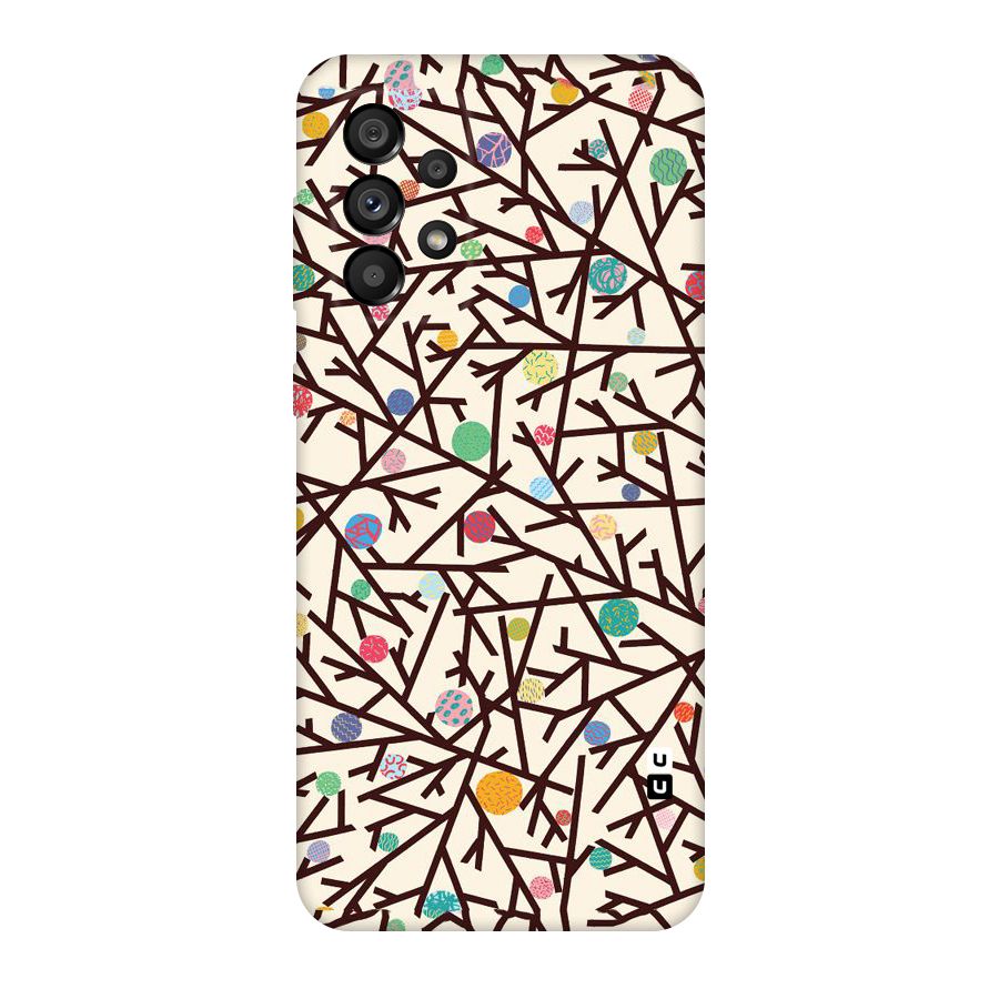 Stem Pattern Original Polycarbonate Back Case for Galaxy A73 5G