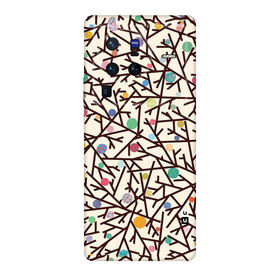 Stem Pattern Original Polycarbonate Back Case for Vivo X80