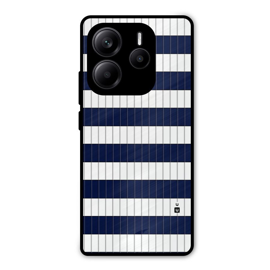 Step Stripes Metal Back Case for Redmi Note 14 5G