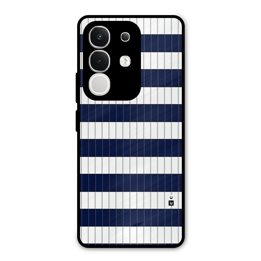 Step Stripes Metal Back Case for Vivo T4x