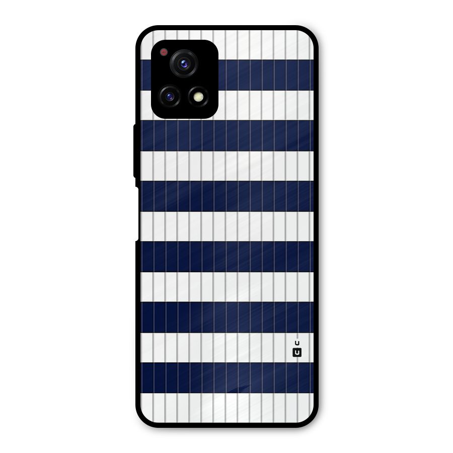 Step Stripes Metal Back Case for Vivo Y72 5G
