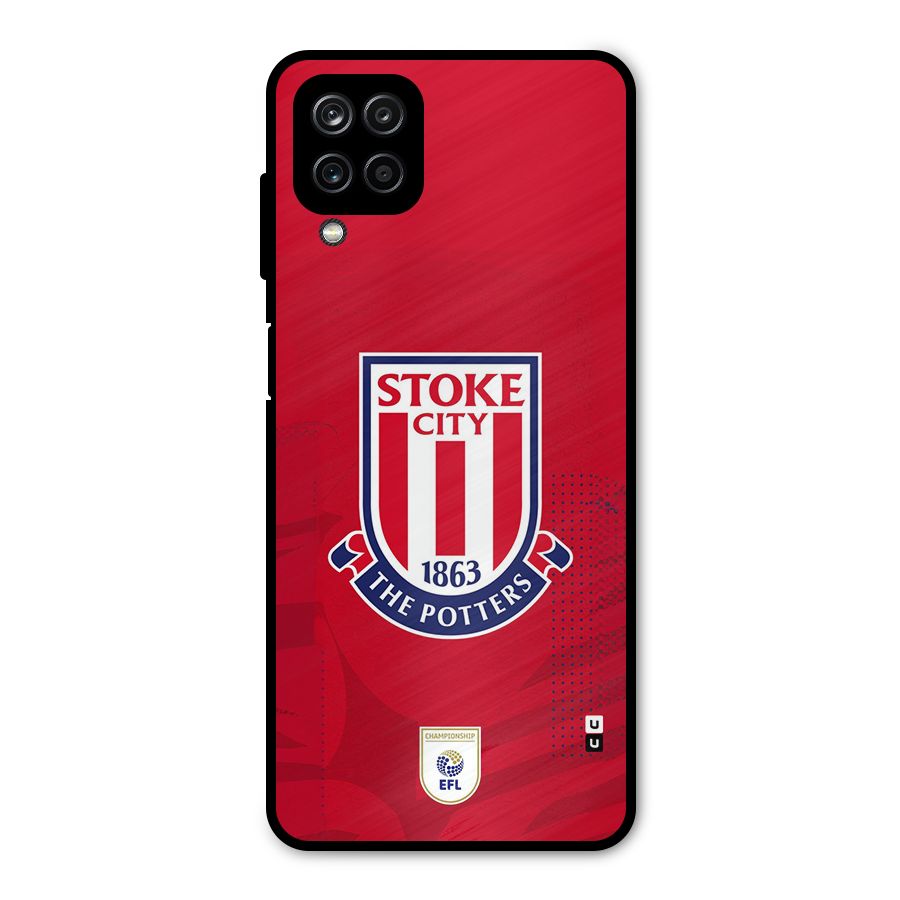 Stoke City Metal Back Case for Galaxy A12
