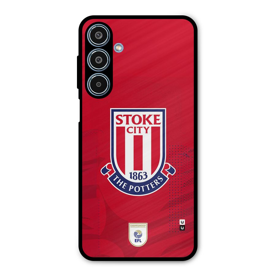 Stoke City Metal Back Case for Galaxy M35
