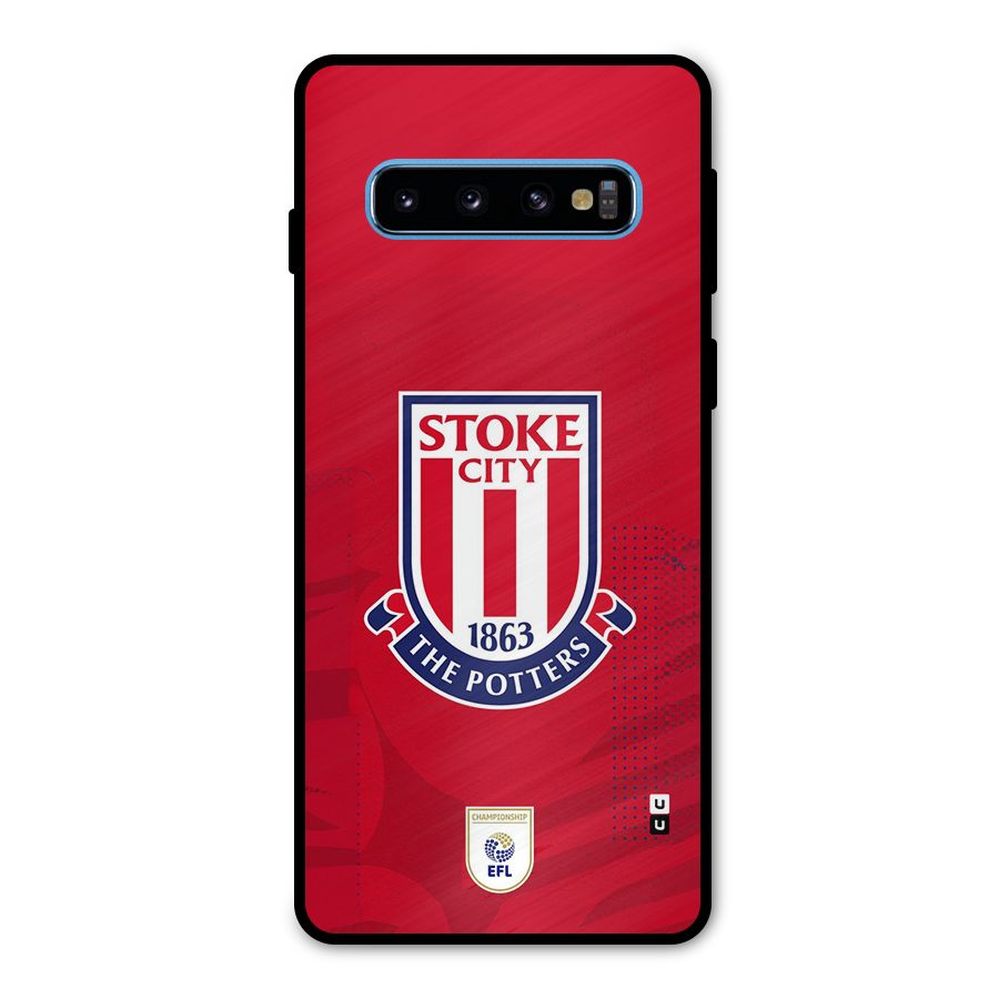 Stoke City Metal Back Case for Galaxy S10
