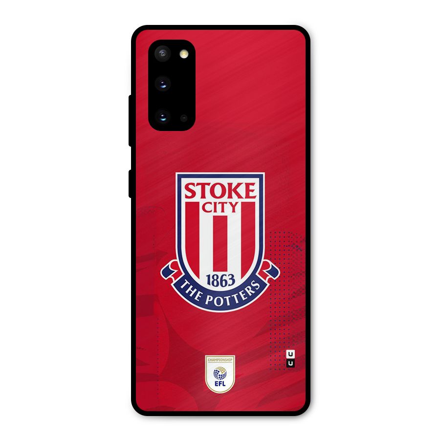 Stoke City Metal Back Case for Galaxy S20