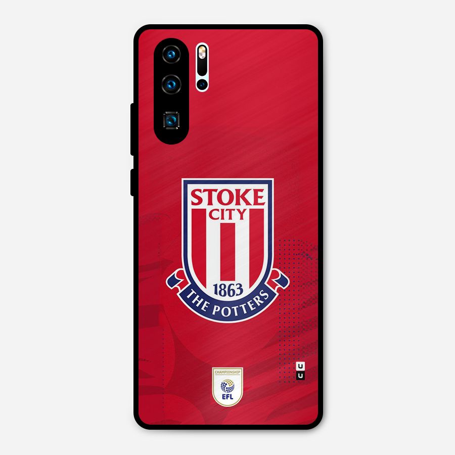 Stoke City Metal Back Case for Huawei P30 Pro