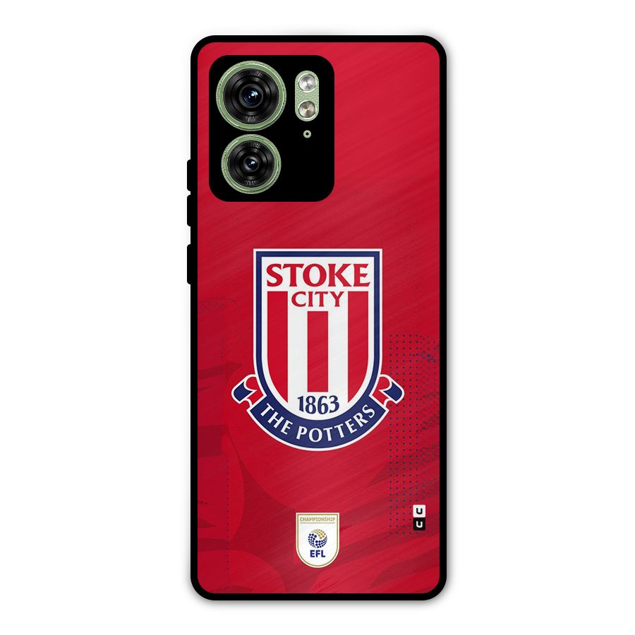 Stoke City Metal Back Case for Motorola Edge 40 5G