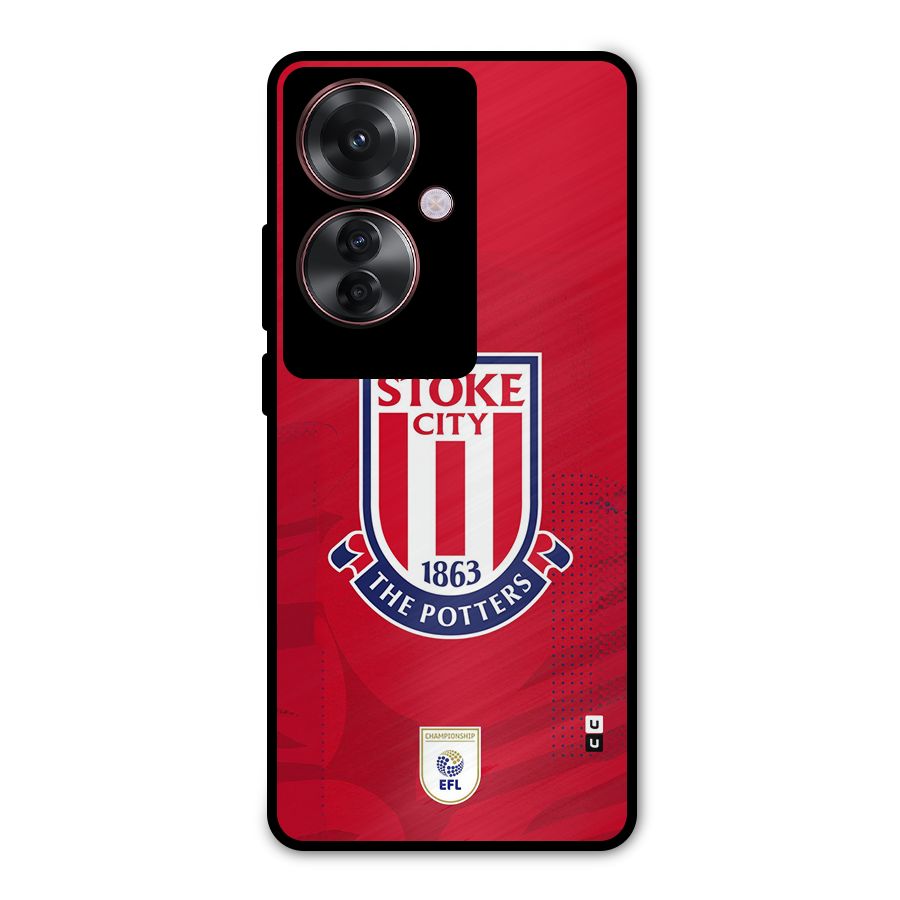 Stoke City Metal Back Case for Oppo F25 Pro