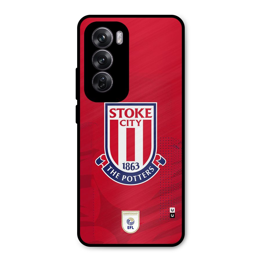 Stoke City Metal Back Case for Oppo Reno12 Pro