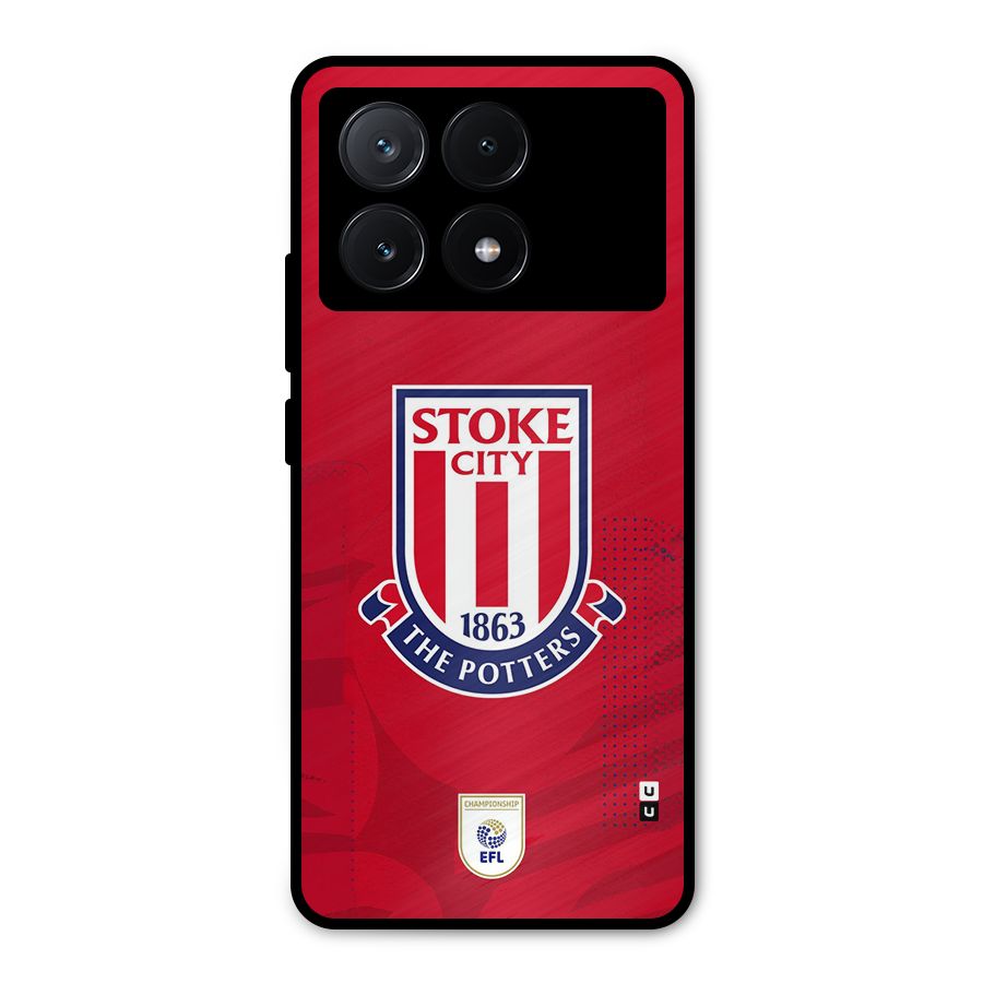 Stoke City Metal Back Case for Poco X6 Pro