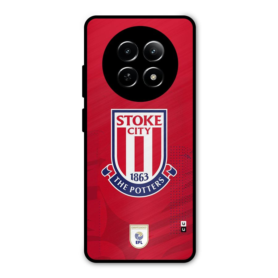 Stoke City Metal Back Case for Realme 12x 5G