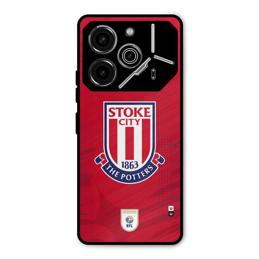 Stoke City Metal Back Case for Tecno Pova 6 Pro