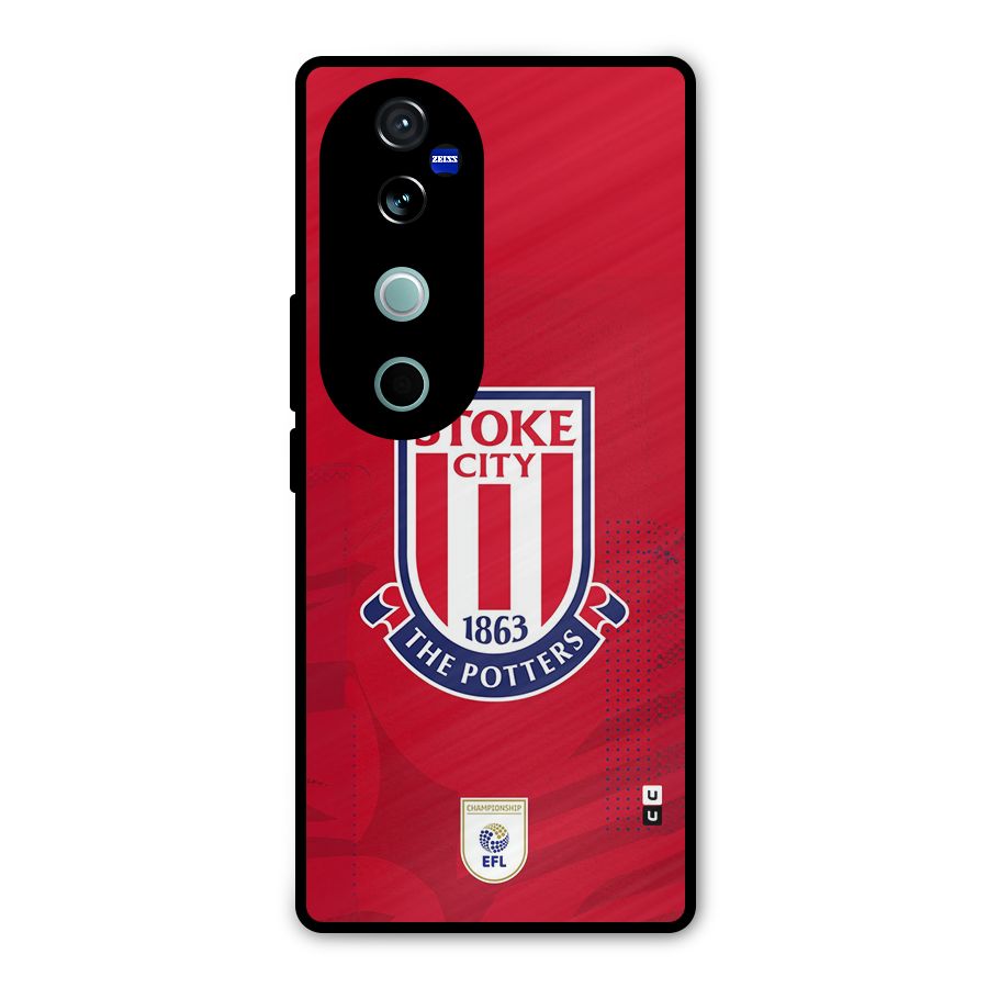 Stoke City Metal Back Case for Vivo V40