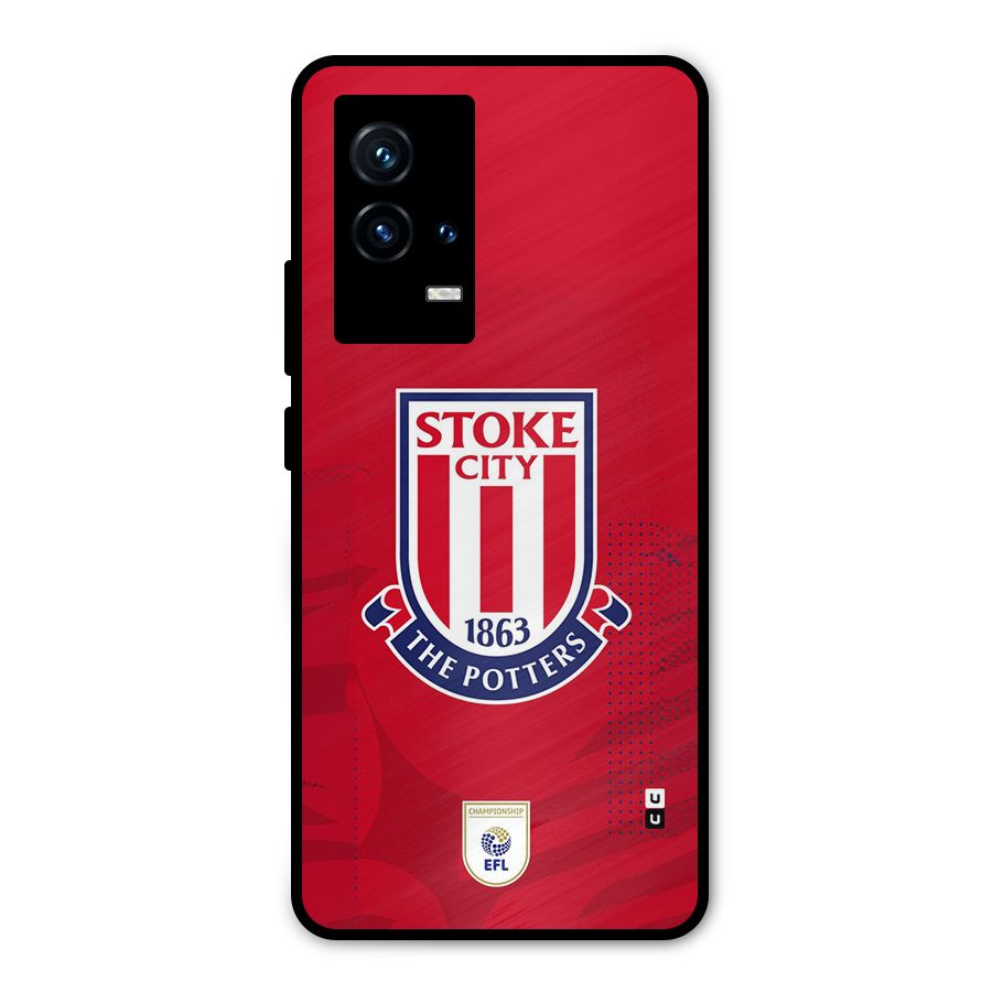 Stoke City Metal Back Case for iQOO 9 5G