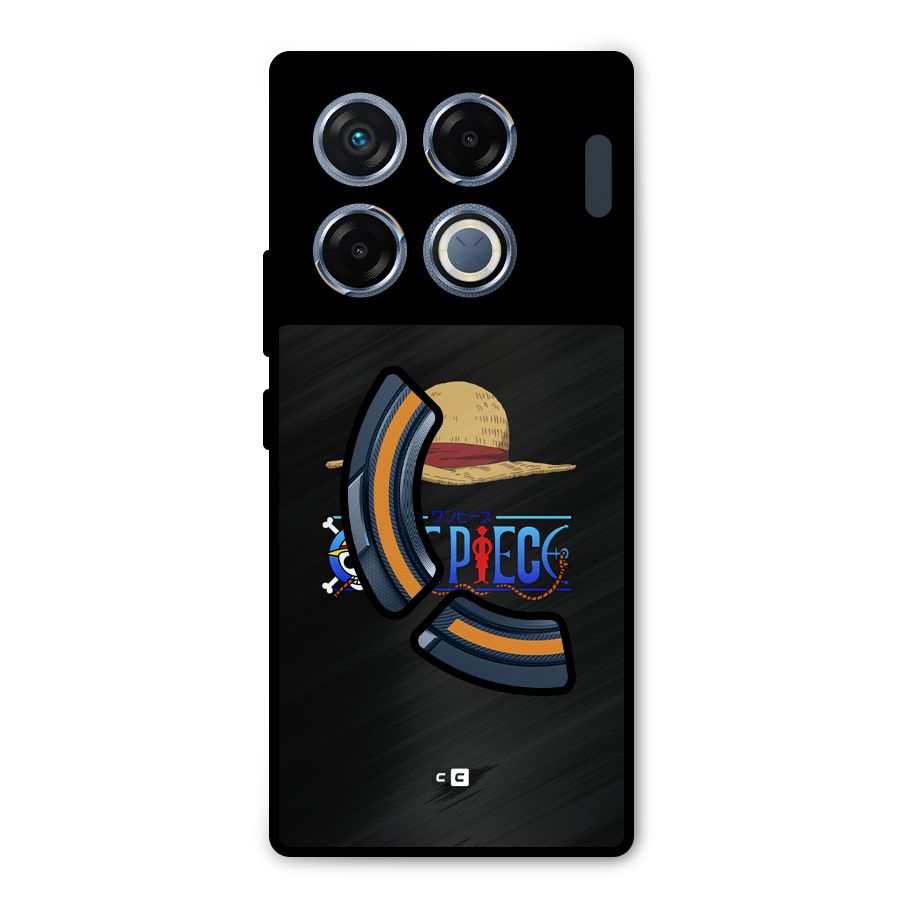 Straw Hat Metal Back Case for Infinix GT 20 Pro