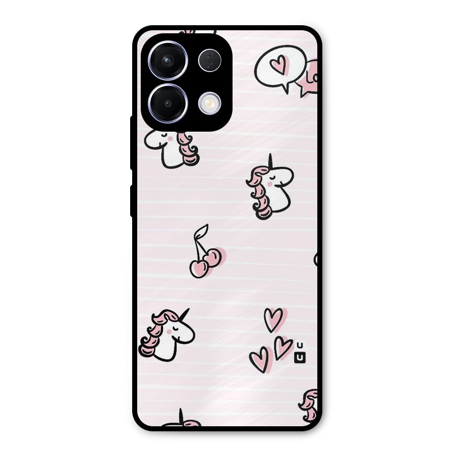 Strawberries And Unicorns Metal Back Case for Oppo K13