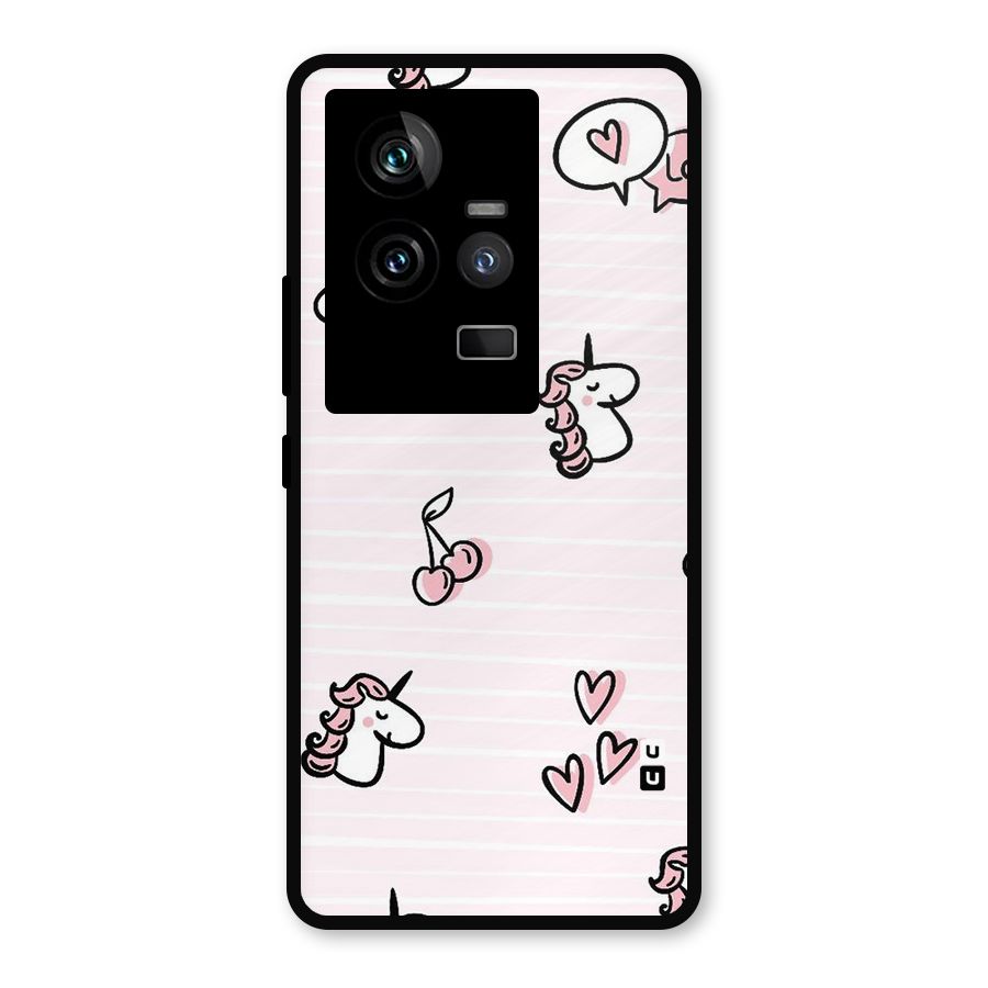 Strawberries And Unicorns Metal Back Case for iQOO 11 5G
