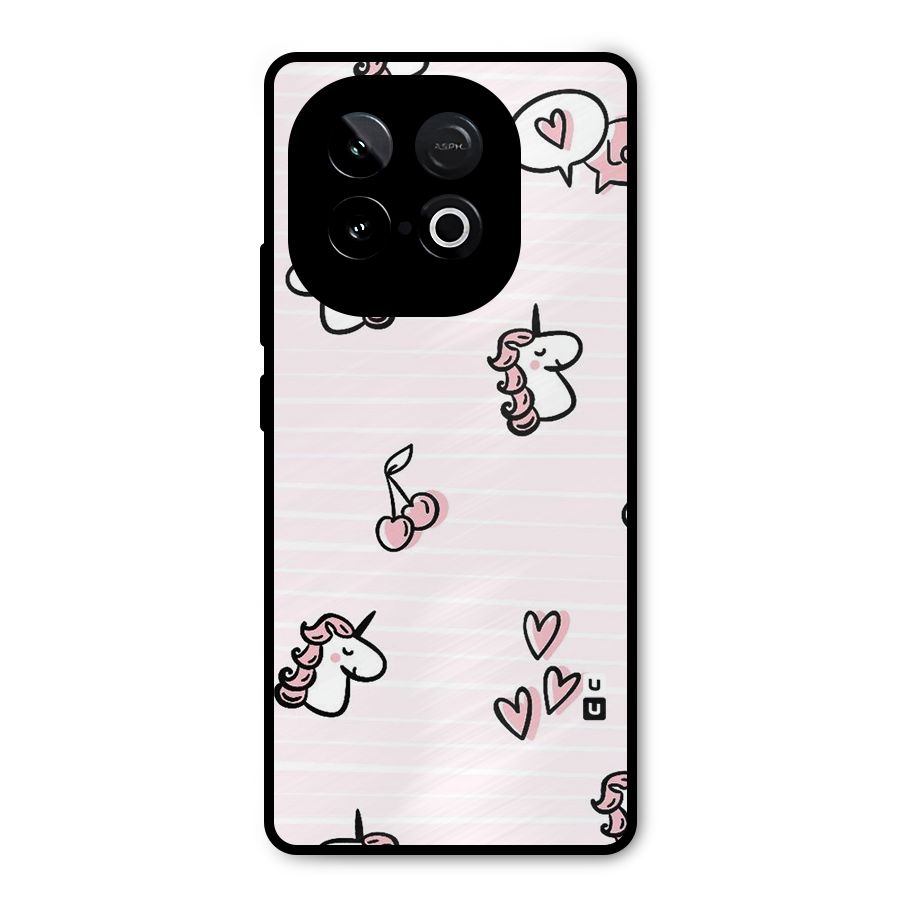 Strawberries And Unicorns Metal Back Case for iQOO Neo 10