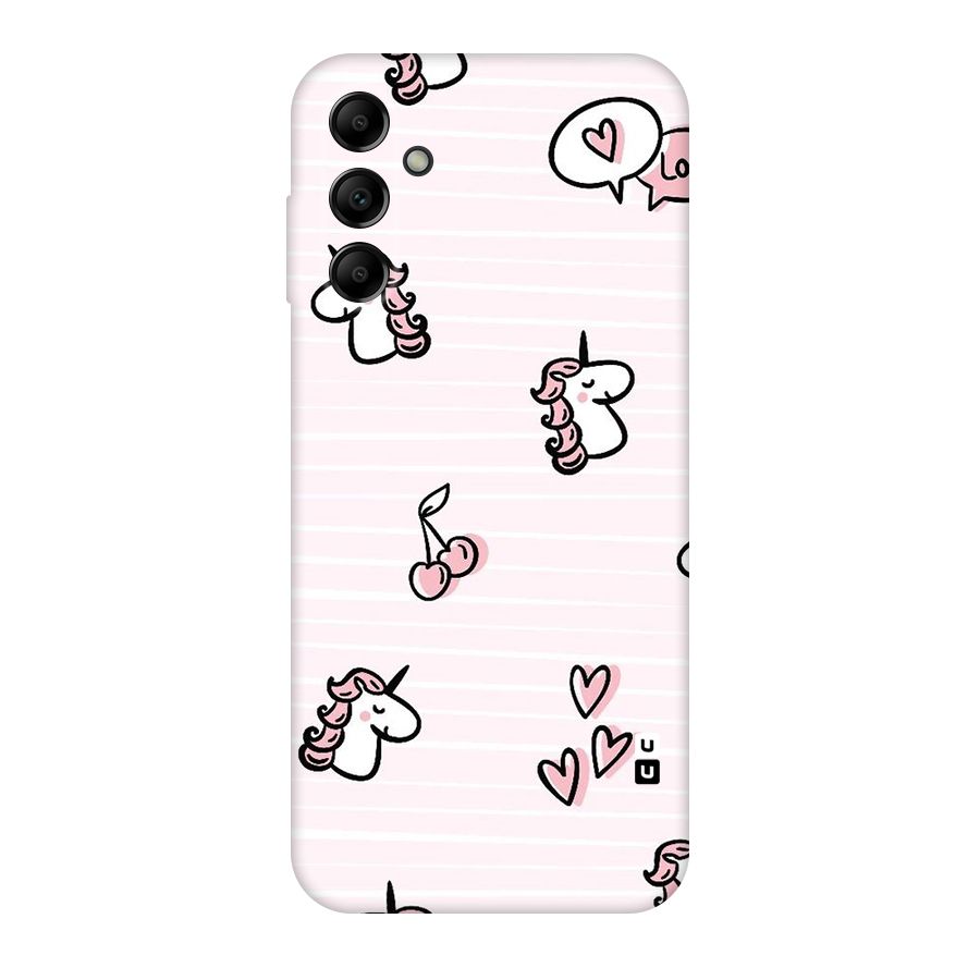 Strawberries And Unicorns Original Polycarbonate Back Case for Galaxy A14 5G