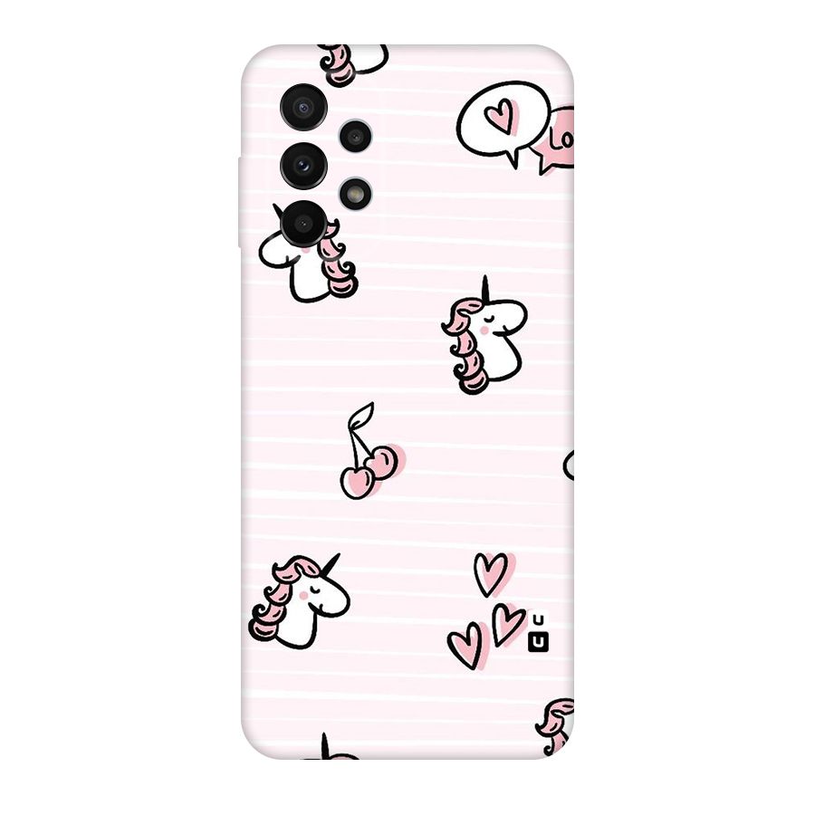 Strawberries And Unicorns Original Polycarbonate Back Case for Galaxy A23