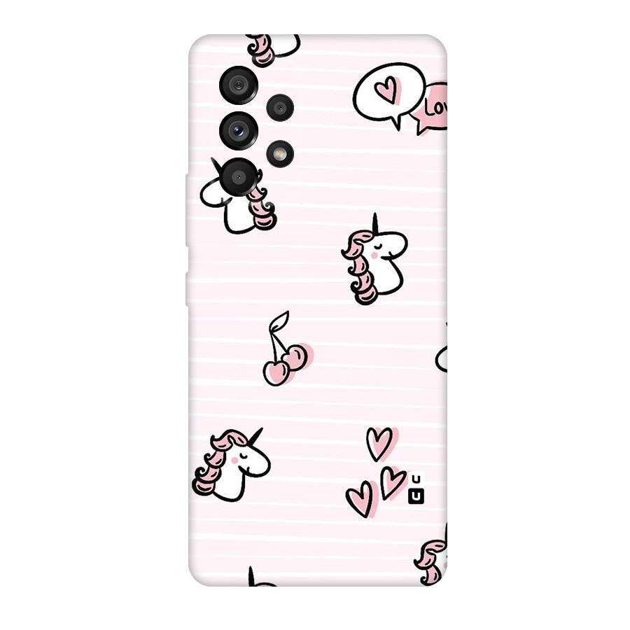 Strawberries And Unicorns Original Polycarbonate Back Case for Galaxy A53 5G