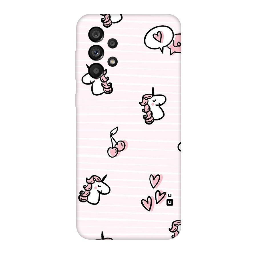 Strawberries And Unicorns Original Polycarbonate Back Case for Galaxy A73 5G