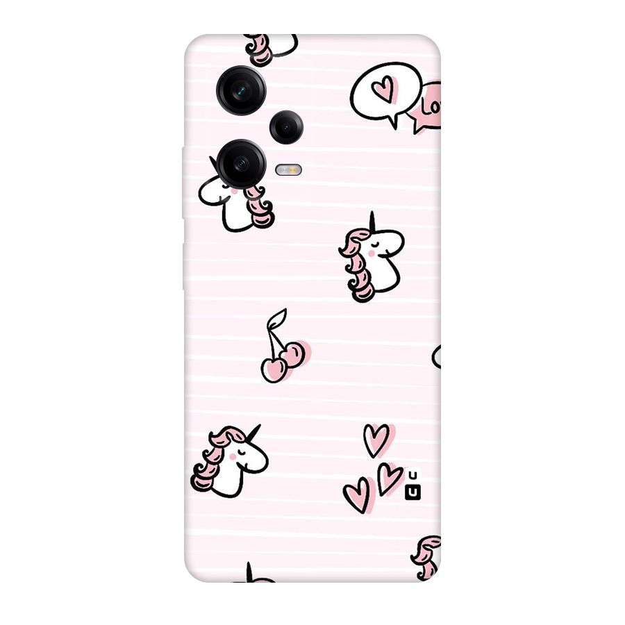 Strawberries And Unicorns Original Polycarbonate Back Case for Redmi Note 12 Pro