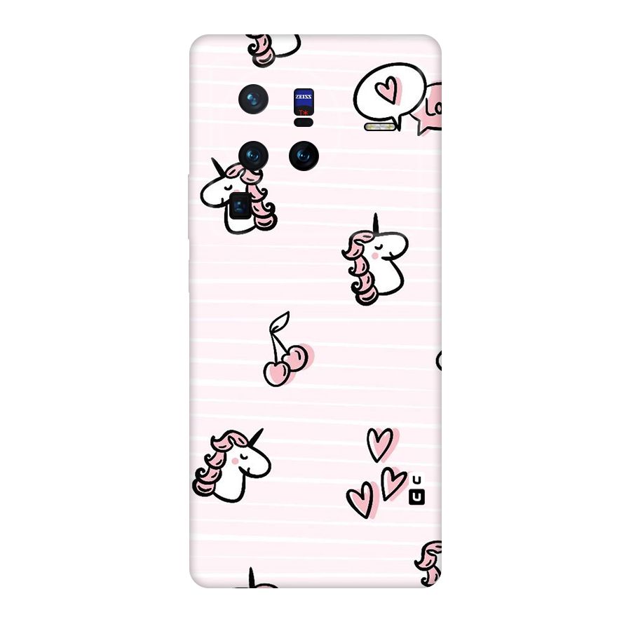 Strawberries And Unicorns Original Polycarbonate Back Case for Vivo X80
