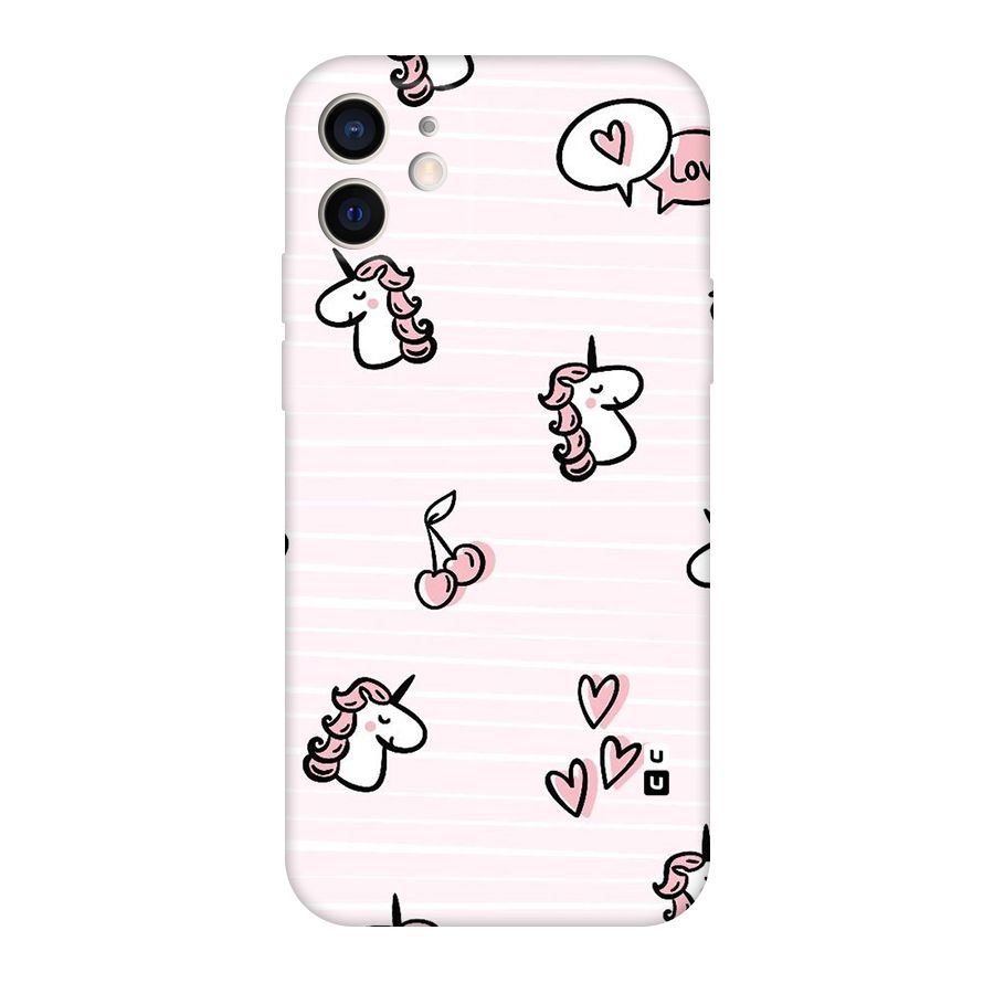 Strawberries And Unicorns Original Polycarbonate Back Case for iPhone 12