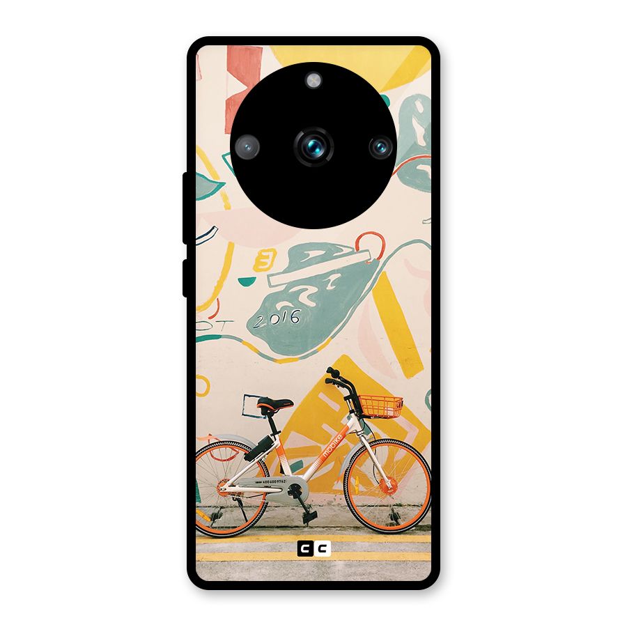 Street Art Bicycle Glass Back Case for Realme 11 Pro