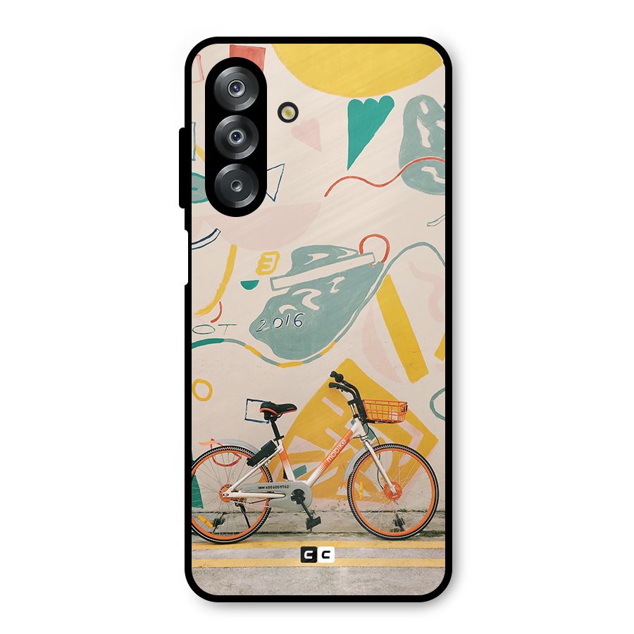 Street Art Bicycle Metal Back Case for Galaxy A26