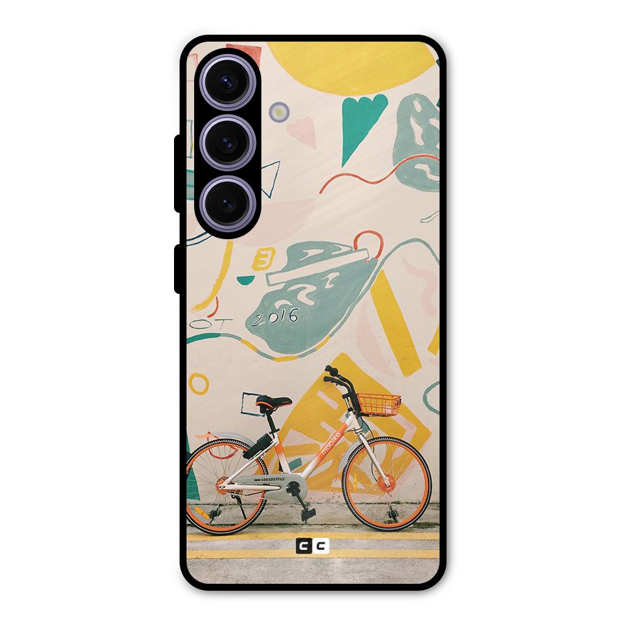 Street Art Bicycle Metal Back Case for Galaxy S24