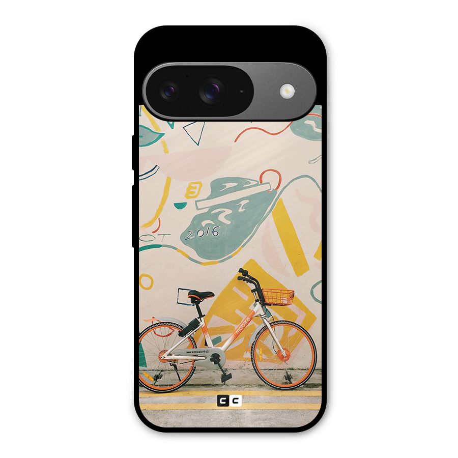 Street Art Bicycle Metal Back Case for Google Pixel 9