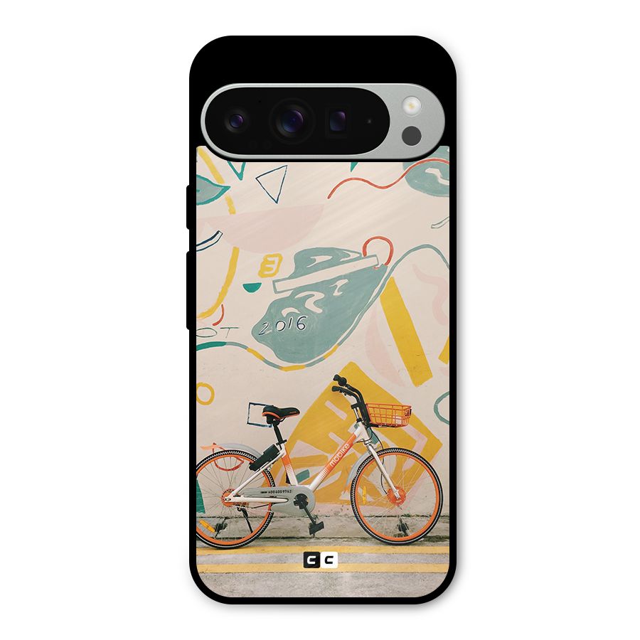 Street Art Bicycle Metal Back Case for Google Pixel 9 Pro XL