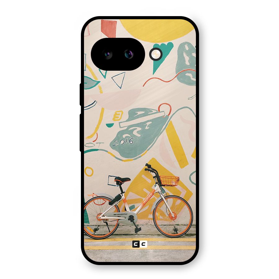 Street Art Bicycle Metal Back Case for Google Pixel 9a