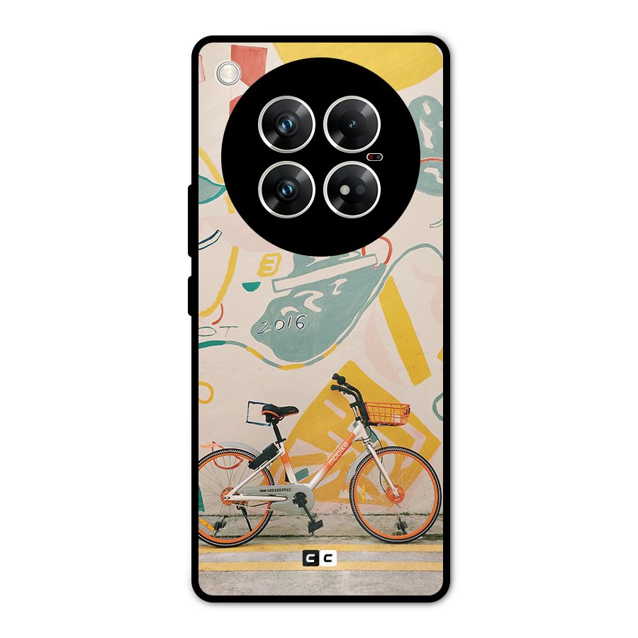 Street Art Bicycle Metal Back Case for Infinix Zero 40 5G