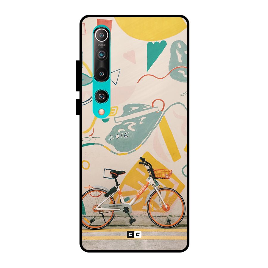 Street Art Bicycle Metal Back Case for Mi 10