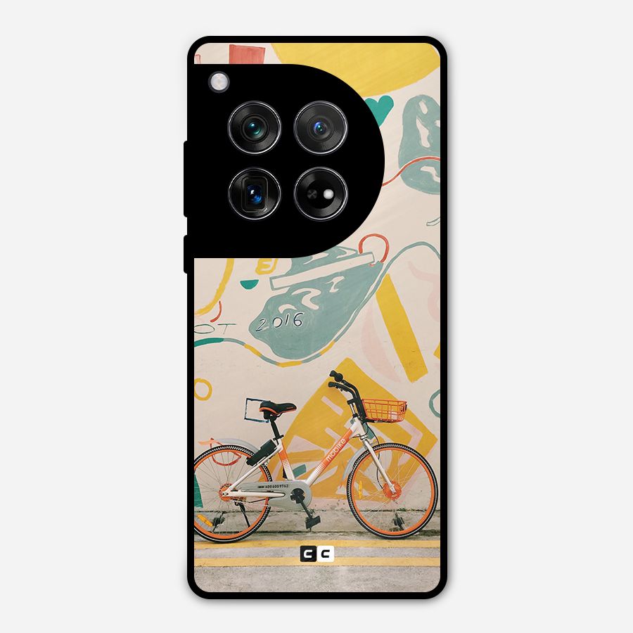 Street Art Bicycle Metal Back Case for OnePlus 12
