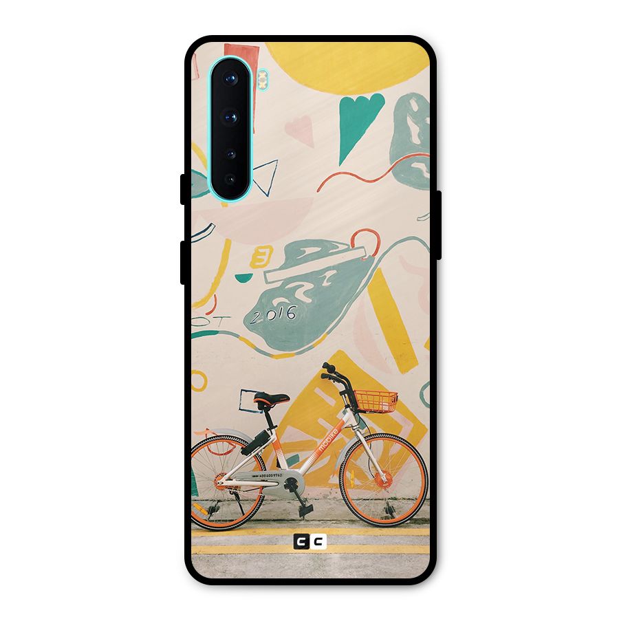 Street Art Bicycle Metal Back Case for OnePlus Nord