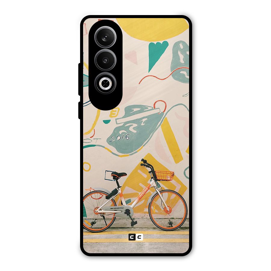 Street Art Bicycle Metal Back Case for OnePlus Nord CE4