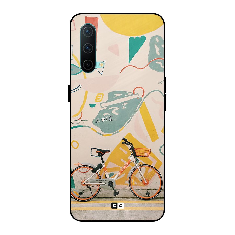 Street Art Bicycle Metal Back Case for OnePlus Nord CE 5G