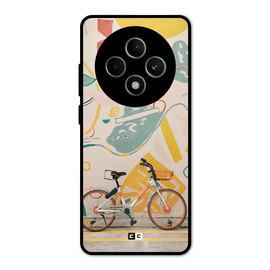 Street Art Bicycle Metal Back Case for Oppo F27