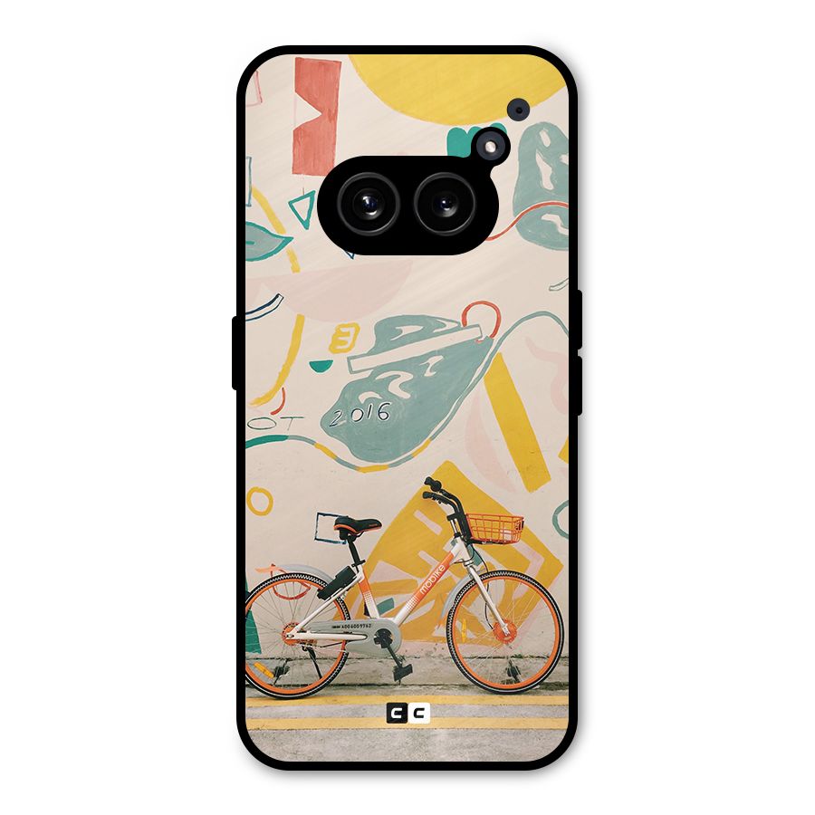 Street Art Bicycle Metal Back Case for Nothing Phone 2a