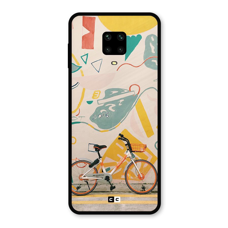 Street Art Bicycle Metal Back Case for Poco M2